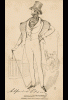 Zeichnung von Daniel McLise von 1834 aus dem Fraser's Magazine